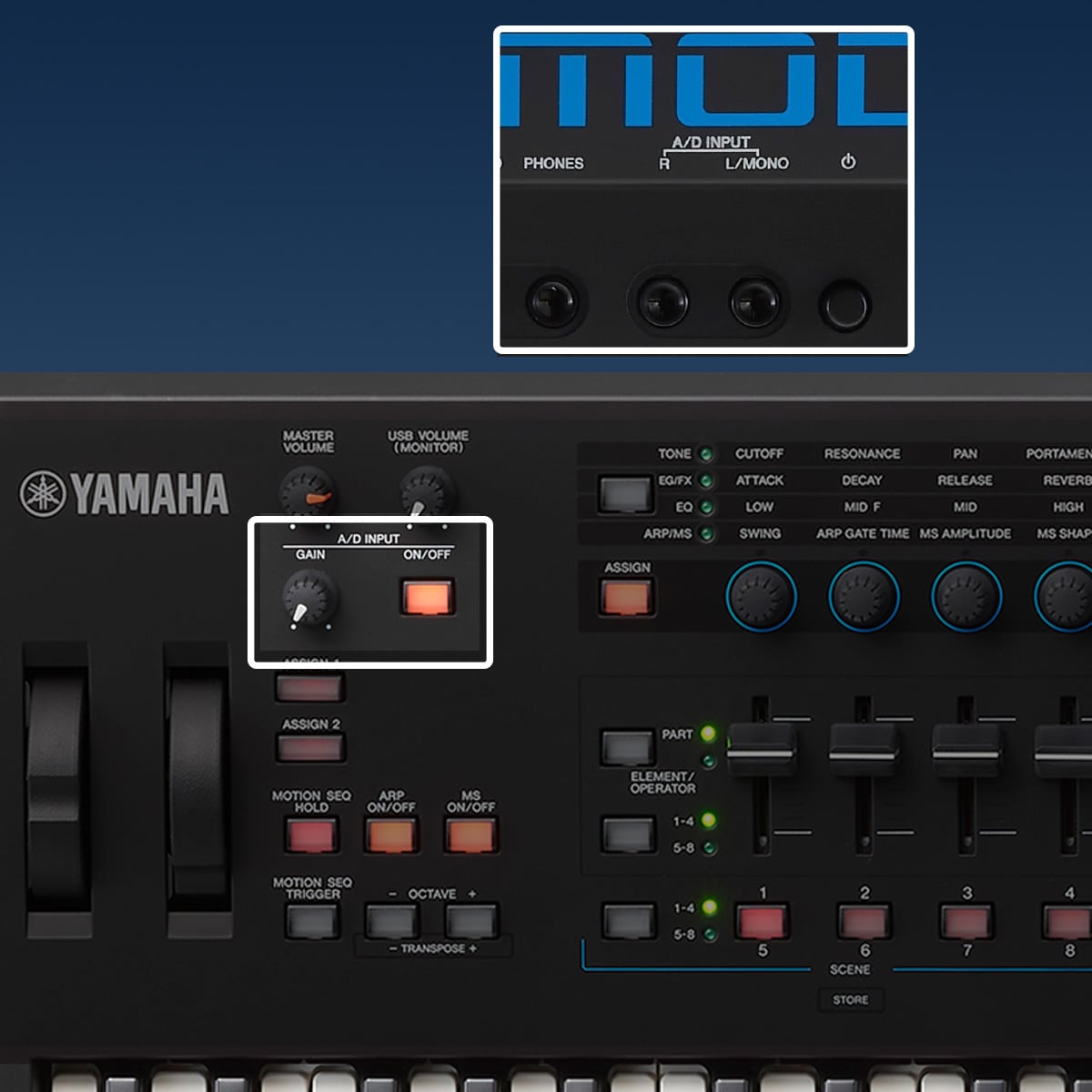 A stereo A/D input