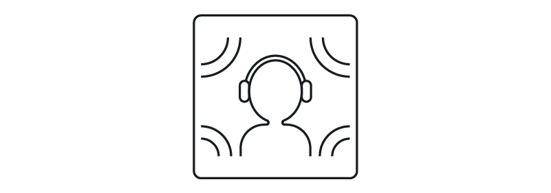 Binaural sampling icon