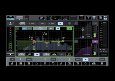 Yamaha Digital Mixing Console DM7: Advanced GUI for intuitive control