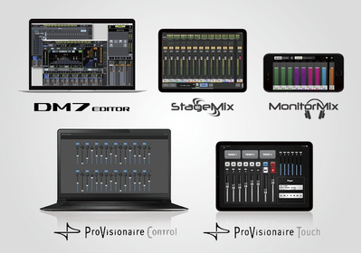 Yamaha Digital Mixing Console DM7: Compatible software for convenient control