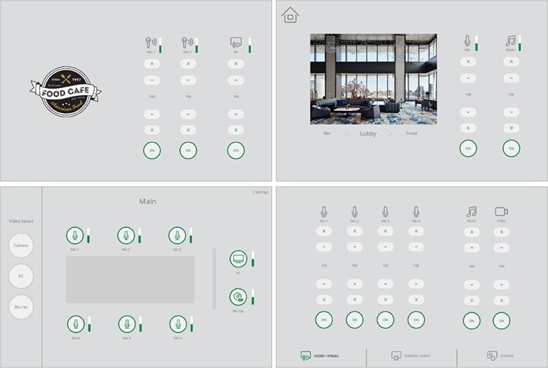 Yamaha ProVisionaire Control/Touch: Design Templates: Design Light