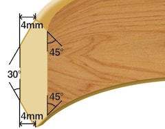 Double-Cut Bearing Edge