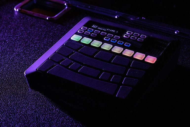 FGDP-50 RGB pads glowing in the dark