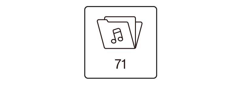 Song icon (71 preset songs)