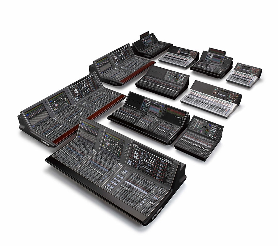 Top view of Yamaha Digital Mixers