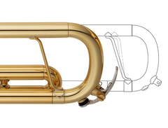 Main tuning slide brace