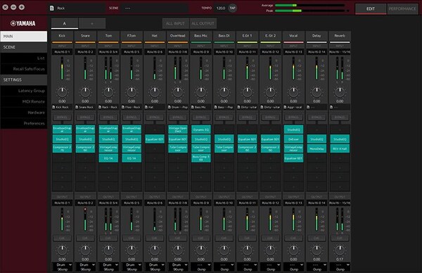 Close-up View showing VST plug-in host application