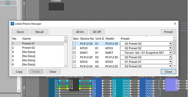 Yamaha ProVisionaire Design: Flexible Presets