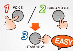 1-2-3 Simple operation