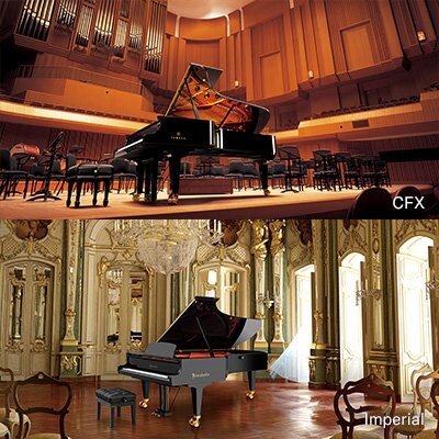 Yamaha CFX and BÖSENDORFER in the concert hall